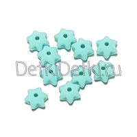 линза звездочка светлая бирюза