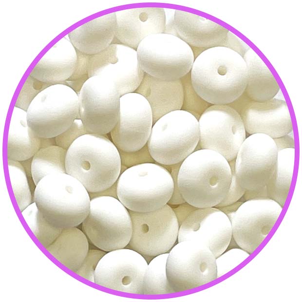 Силиконовый Abacus 14*8 мм Белый