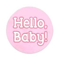 Бусина Hello Baby baby pink