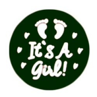 Бусина It's a Girl черный