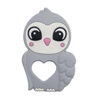 Сова с сердечком светло серая Сова с сердечком светло серая