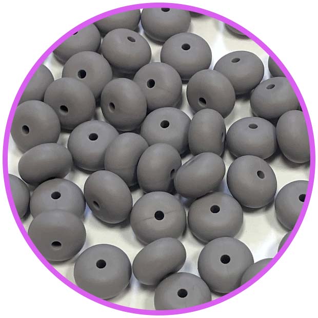 Силиконовый Abacus 14*8 мм Серо-Сиреневый