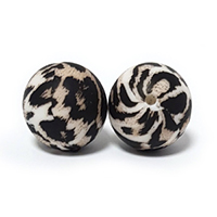 бусина рысь print 12 мм