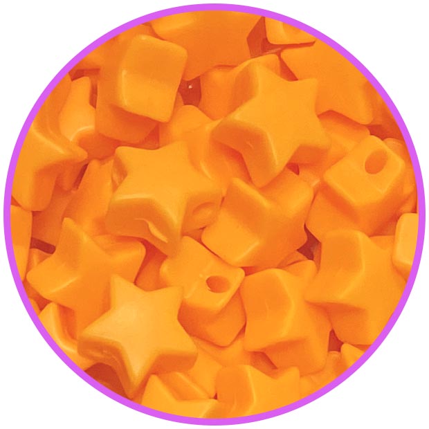 звезда мини Оранжевый