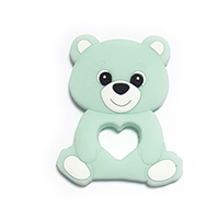 Мишка с сердечком мята
