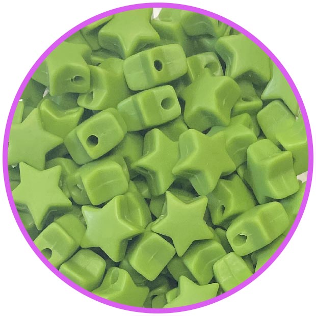 звезда мини зеленая