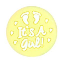 Бусина It's a Girl крем