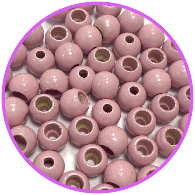 Бусина безопасности розовая 10 мм (германия, дерево)