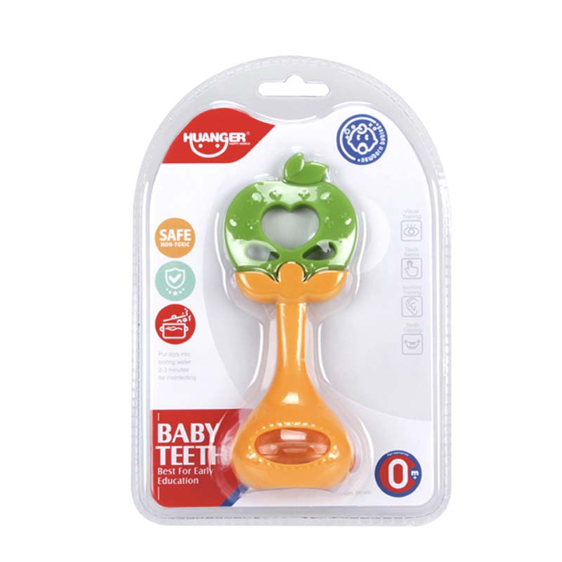 Погремушка прорезыватель Яблоко в блистерной упаковке