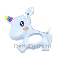 Единорог радужный рог pastel blue