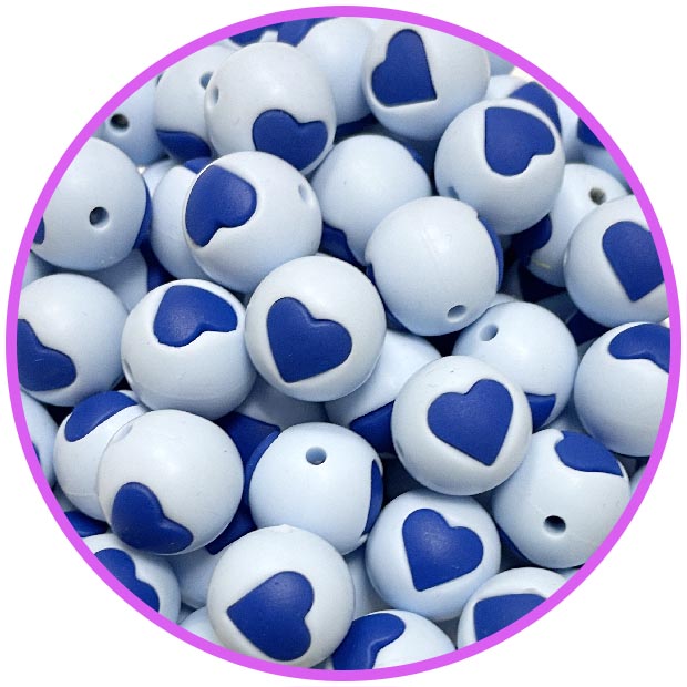 бусина pastel blue сердце темно синее бусина pastel blue сердце темно синее