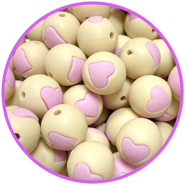 бусина телсная сердце pale pink бусина телсная сердце pale pink