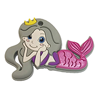 Принцесса Русалка Темно Розовая