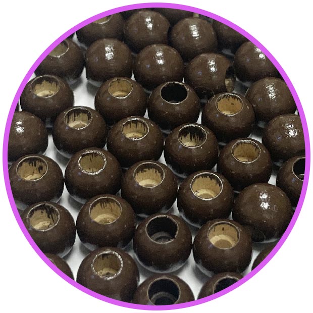 Бусина безопасности шоколад 10 мм (германия, дерево)