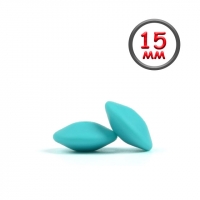 Линза 15 мм бирюза силиконовая