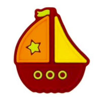 Кораблик мини Красный Кораблик мини Красный