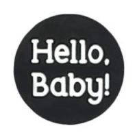 Бусина Hello Baby черный