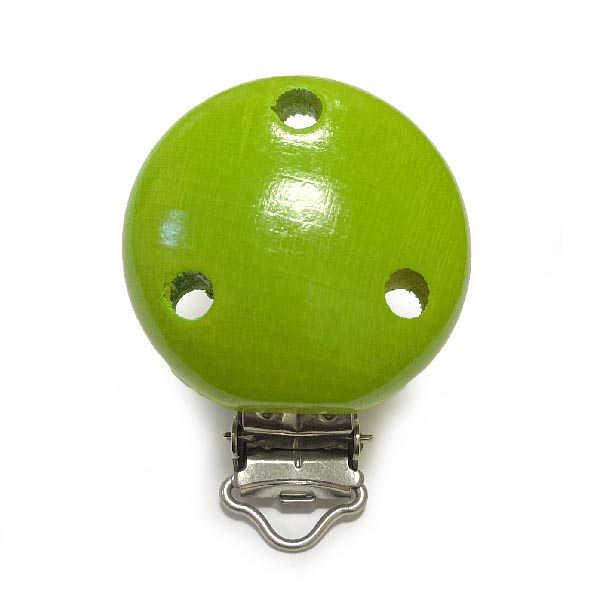 Клипса Салатовый (деревянная, германия)