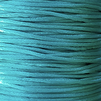 Шнур атласный бирюза 1 метр