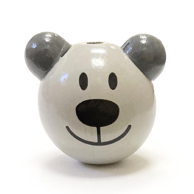 Мишка светло серый, серые ушки