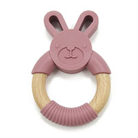 Зайчик на кольце Powder rose