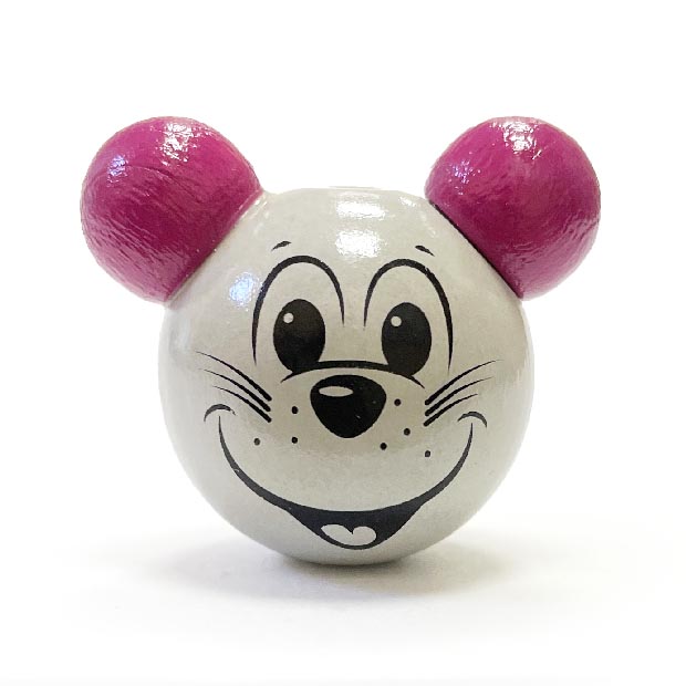 Мышка темно розовые ушки