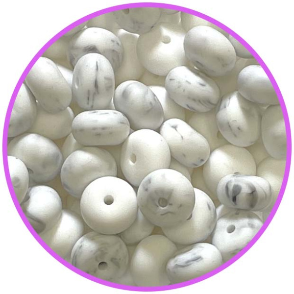 Силиконовый Abacus 14*8 мм Мрамор