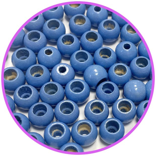 Бусина безопасности голубая 10 мм (германия, дерево)