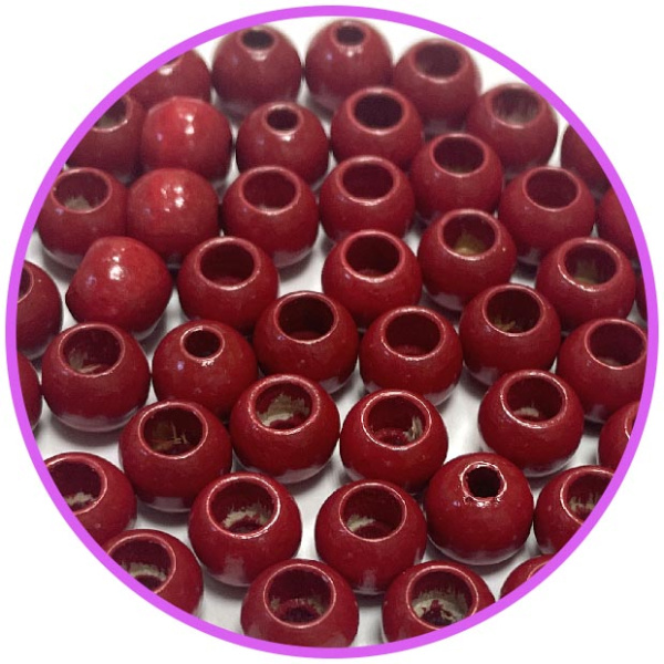 Бусина безопасности бордо 10 мм (германия, дерево)