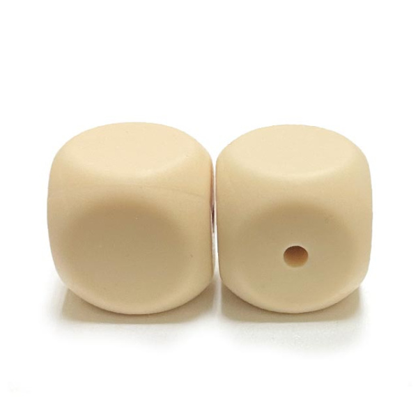 Кубик Бежевый силиконовый Кубик Бежевый силиконовый