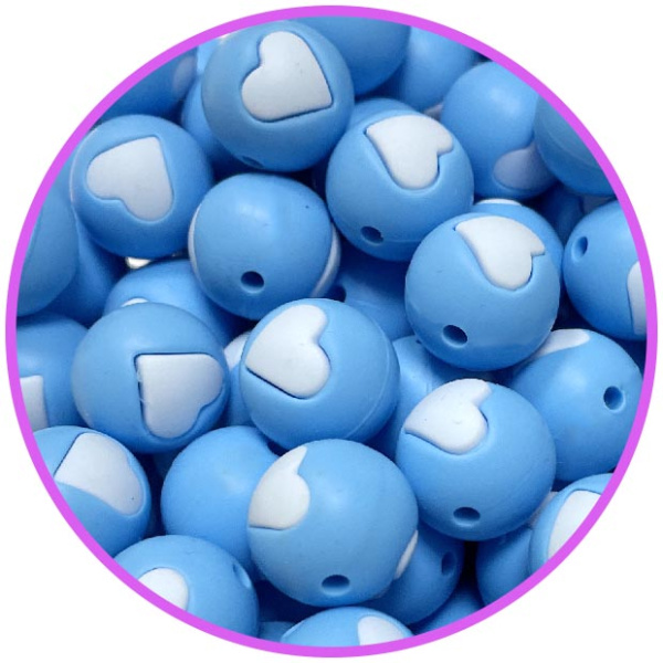 бусина голубая сердце pastel blue бусина голубая сердце pastel blue