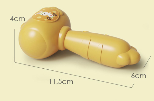 Зайчик стучалка для малышей (Оранжевый)