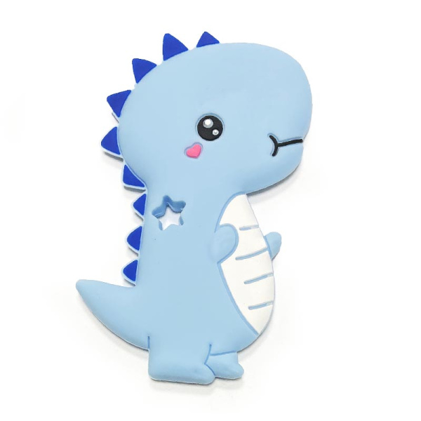 Динозавр со звездой нежно голубой Динозавр со звездой нежно голубой