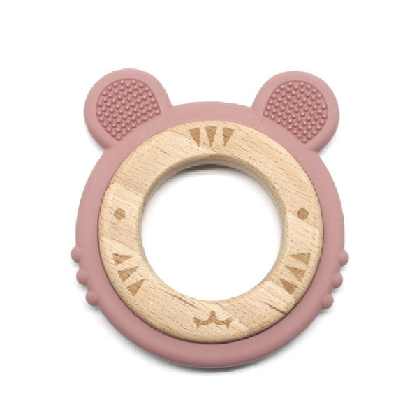 Тигр Blush на деревянном кольце