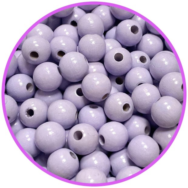 Бусина сирень 10 мм (германия, дерево)