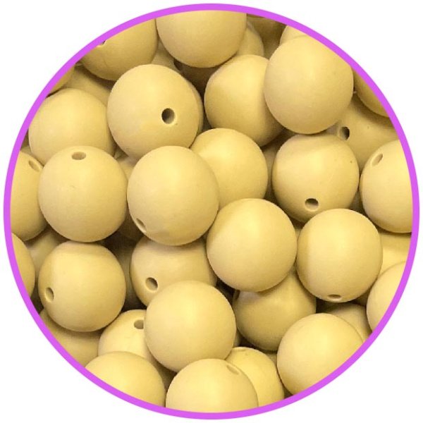 бусина Светло-коричневая 9 мм