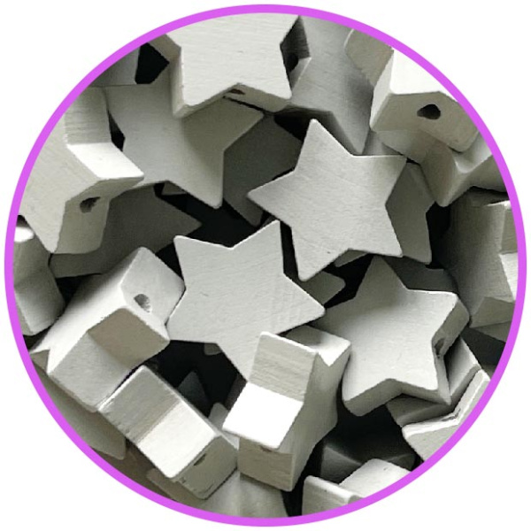 Звезда светло серая (дерево германия)