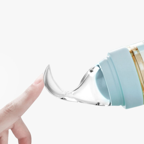 Бутылочка для кормления Мишка с ложечкой розовая