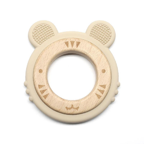 Тигр Телесный на деревянном кольце