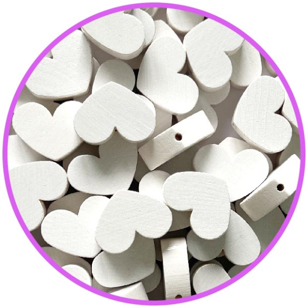 Сердце белое деревянное (германия)