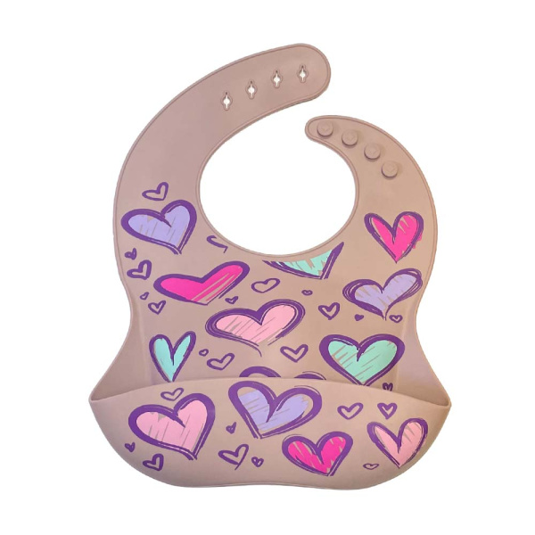 Нагрудник Сердечки Pale Mauve Нагрудник Сердечки Pale Mauve