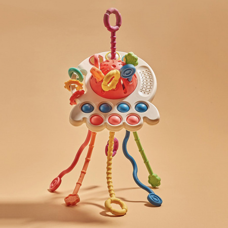 Монтессори развивашка-тянучка Красная