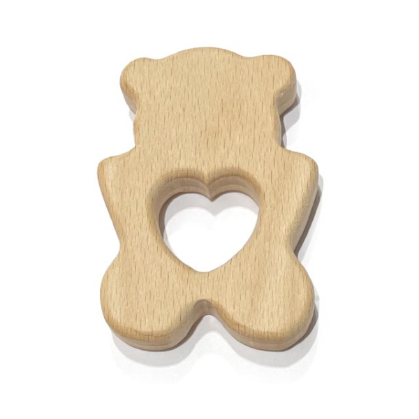 Мишка с сердечком из бука