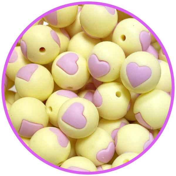 бусина крем сердце pale pink бусина крем сердце pale pink