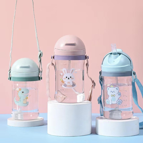 Бутылочка - поильник с ремешком Мята