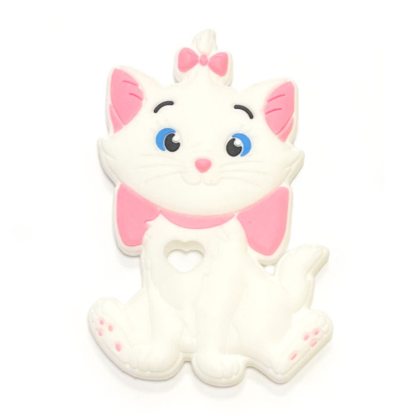 Кошечка с бантиком Белая