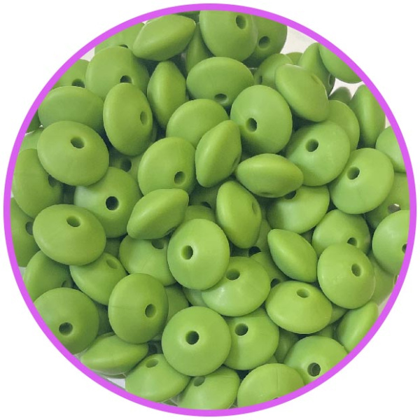 Линза 12 мм Зеленый силиконовая Линза 12 мм Зеленый силиконовая