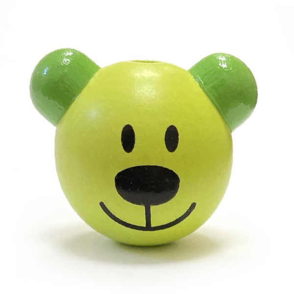 Мишка салатовый, зеленые ушки