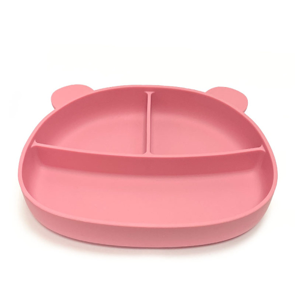 Тарелка Мишка Blush 3 секции