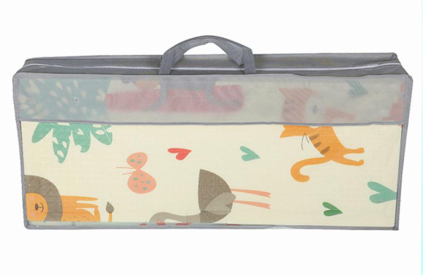 Коврик детский игровой 200 х 180, для ползанья, складной двухсторонний, развивающий (Англия/Котик)